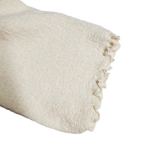 MADEWELL Texture & Thread Ruffled Mockneck Top in Size M - Picture 9 of 9